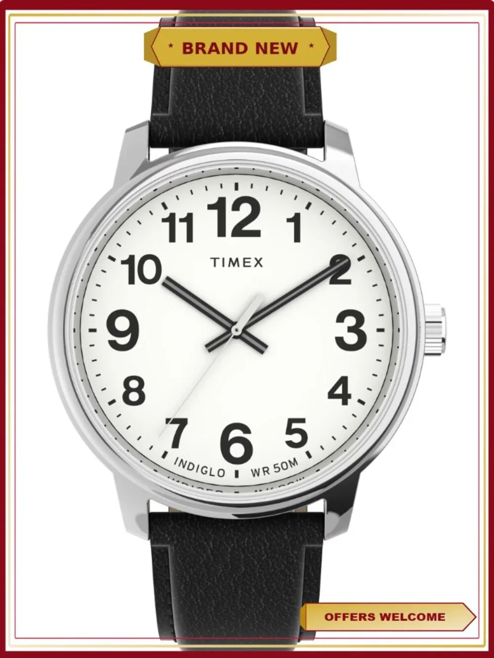 Timex Men's Easy Reader Bold Watch with Black Strap